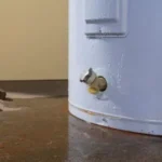 Leaking broken water heater